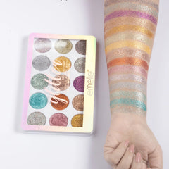 Emelie 15 Color Glitter Eyeshadow Palette