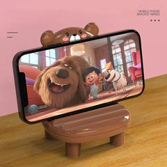 Cute Mobile Phone Chair Table Stand with Mirror