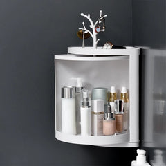 Multifunctional Revolving Triangle Shelf
