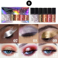 Flare Glitter Eye Shadow 6 Pcs Set