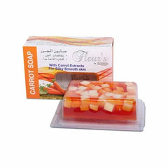 HEMANI HERBAL Fleurs Transparent Soap - Carrot - 100gm