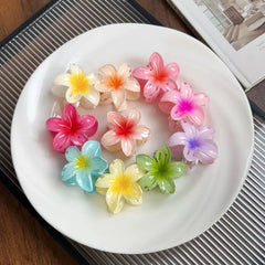Flower Hair Clip - 4 Pcs Random