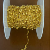 gold-colored satellite bead or ball chain Permanent Bracelet - 5m