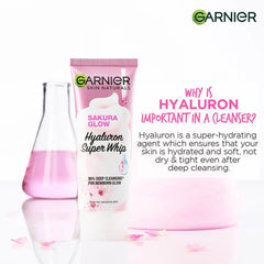 Garnier Sakura Glow Hyaluron Super Whip Foam - 100ml
