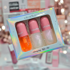 GEGEMOON 3-Pcs Lip Protecting Oil & Moisturizing Lip Gloss