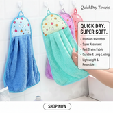 Microfiber Hand Towel Kitchen/Bathroom Soft Hand Towel