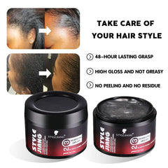 Style Jiang Water Based Strong Edge Control Extreme Hold Styling Hair Wax - 110ml