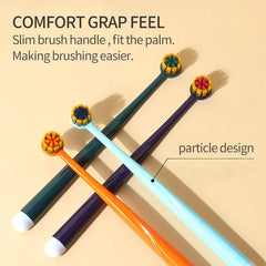 Plastic Plain Stellar Round Head Toothbrush - Each