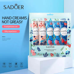 SADOER Fruit & Plant Extract Moisturizing Hand Cream set