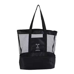 2-In-1 Large Double Layer Insulated Picnic Tote Handbag