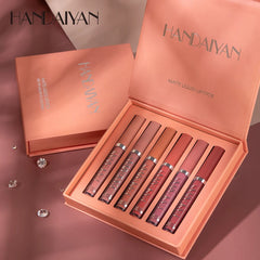 Handaiyan 6-Piece Matte Liquid Lipstick Multicolour