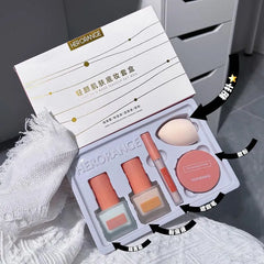 HERORANGE Pack of 4 Isolation Cream Liquid Foundation Concealer Loose Powder Makeup Kit