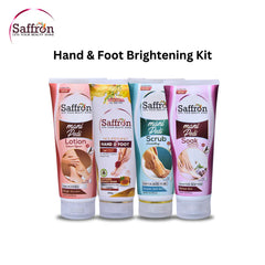 Saffron Hand & Foot Brightening Kit - 4-Step Mani Pedi Care