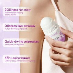 Dr. Rashel Vegan With Lavender Rose Coconut Scents Roll-On Deodorant 48H Protection - 50ml
