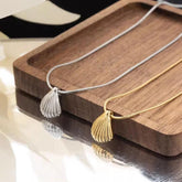 stainless steel Steel Shell Pendant - Each