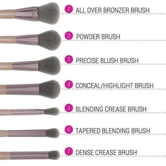 BH Cosmetics Lavish Brush Set With Cosmetic Bag - 15 Pcs