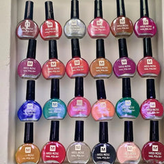 Miss Rose Nail Paint Pack of - 24Pcs Permanent