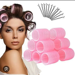 Plastic Hair Rollers for Easy Styling - 6 Pcs