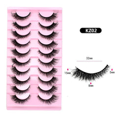 10 Pairs Mink Eyelashes KZ02