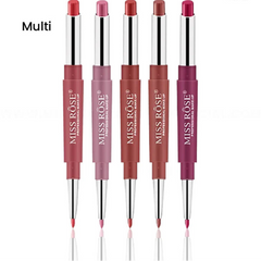 Miss Rose High Pigment 2 In 1 Lip Liner Lipstick - Multi Shades