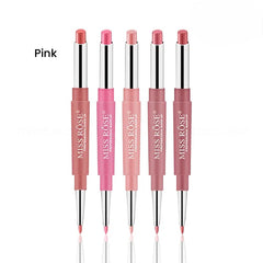 Miss Rose High Pigment 2 In 1 Lip Liner Lipstick - Pink Shades