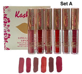 Kasheee's 6 Pcs Matte Lipgloss Set