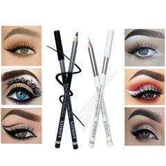 Kathleen 12 Pcs Black And White Eye liner Pencil
