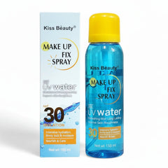 Kiss Beauty Make Up Fix Spray with UV water and SPF 30 - 150ml