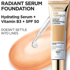 L'Oreal Paris Age Perfect Radiant Serum Foundation with SPF 50 - 30ml
