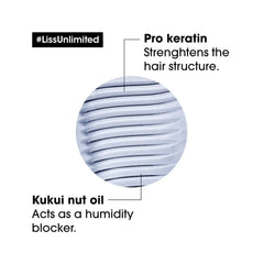 L'Oreal Professionnel Serie Expert Liss Unlimited Pro-Keratin Professional Shampoo, For Frizzy & Unruly Hair, 300ml