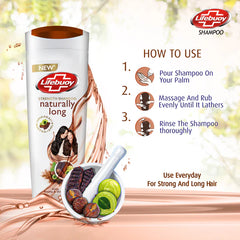 Lifebuoy Naturally Long Amla Reetha & Shikakai Strength Shampoo, 90ml