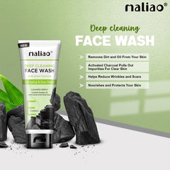 Maliao Charcoal Face Wash with Activated Charcoal - 130g