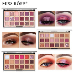 Miss Rose Rose Gold Eyeshadow Palette - 18 Colors