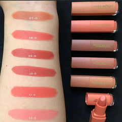 MISS ROSE Matte Waterproof Lipsticks - 6 Pcs Set