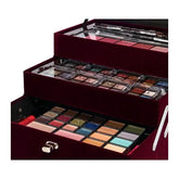 Make-up case Velvety Dark Berry 74 pieces