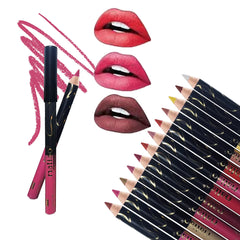 Maliao 12 Pcs Eye & Lip Liner Pencil