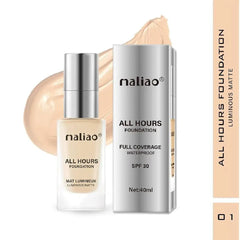 Maliao All Hours Foundation Mat Lumineux Full Coverage Waterproof SPF30 - 40ml