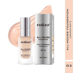 Maliao All Hours Foundation Mat Lumineux Full Coverage Waterproof SPF30 - 40ml
