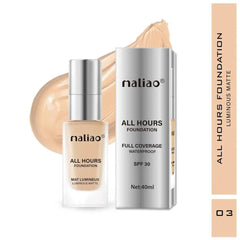 Maliao All Hours Foundation Mat Lumineux Full Coverage Waterproof SPF30 - 40ml