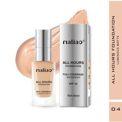 Maliao All Hours Foundation Mat Lumineux Full Coverage Waterproof SPF30 - 40ml