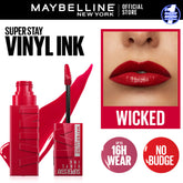 Original Maybelline Superstay Vinyl Ink Liquid Lipstick - Wicked 50