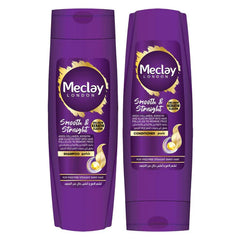 Meclay London Smooth & Straight Shampoo - 185ml + Conditioner - 180ml Pair Box