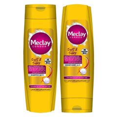 Meclay London Soft & Silky Shampoo - 185ml + Conditioner - 180ml Pair Box