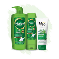 Meclay London Long & Healthy Shampoo - 660ml With Conditioner - 180ml + Mec Neem Extract Face Wash Pair Box (Save Rupees 250)