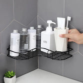 Wall-Mounted Metal Corner Storage Rack