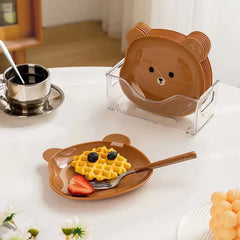 Mini Bear Shape Dish Plate - Pack Of 8