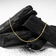 Stainless steel satellite chain necklace