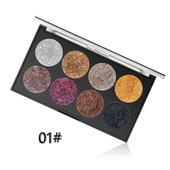 Miss Rose Makeup Palette Glitter - 8 Color