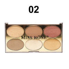 Miss Rose Gilded Ellipse Highlighters Kit