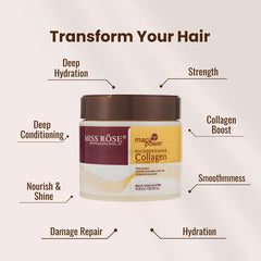 Miss Rose Collagen Hair Mask - 500ml